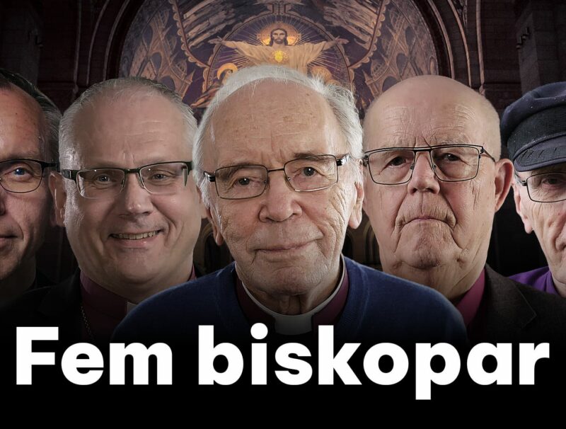 fem biskopar - viisi piispaa. sarjan kuvamainos.